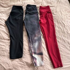 Bundle of high waisted MPG leggings, medium
